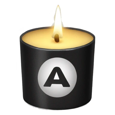 A coal and canary candle  sticker