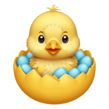 Hatching baby chicken  sticker