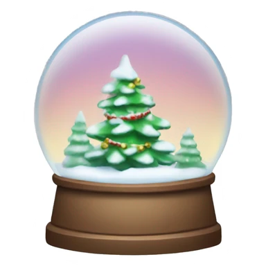 cute christmas snow globe  sticker