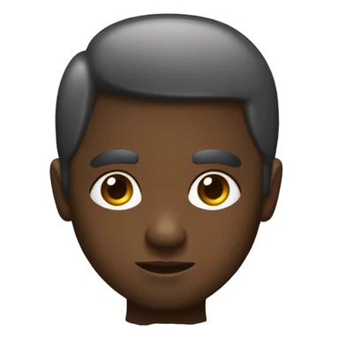 Pelo negro  liso y largo cuerpo gordo ojos marrones y piel blanca  sticker