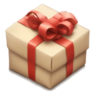 christmas present with cute packaging sticker