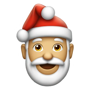 babbo natale sulla slitta sticker