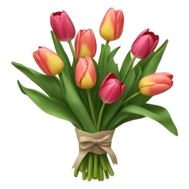 Bouquet of tulips sticker