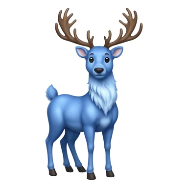 blue raindeer sticker