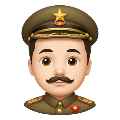 Cute baby face Stalin sticker