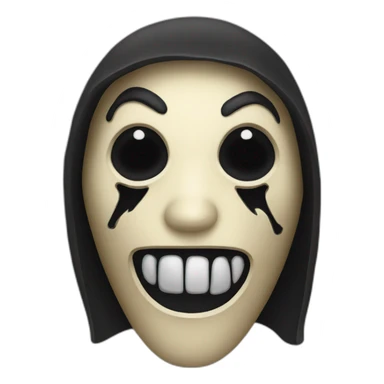 scream movie mask sticker