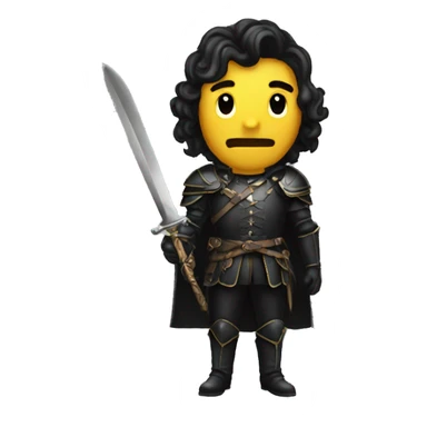 Chevalier noir sticker