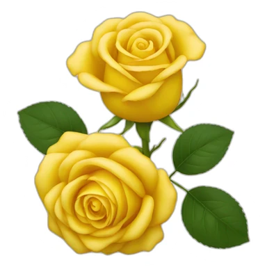 rose yellow sticker