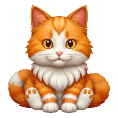 cat with crossed hands sticker