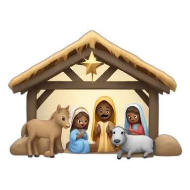 Nativity sticker
