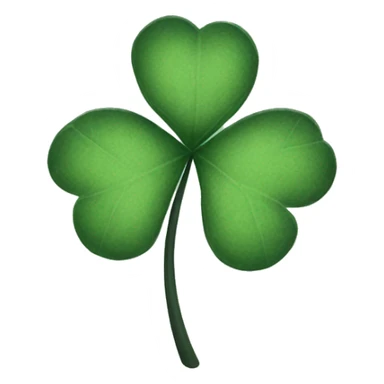 black five leaf clover sticker