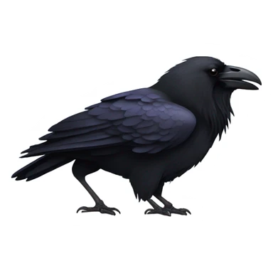 Raven riding a buffalo  sticker