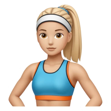 intelligence artificielle femme sportive sticker