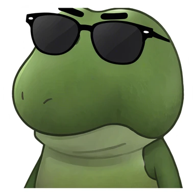 poop emoji with sunglasses sticker