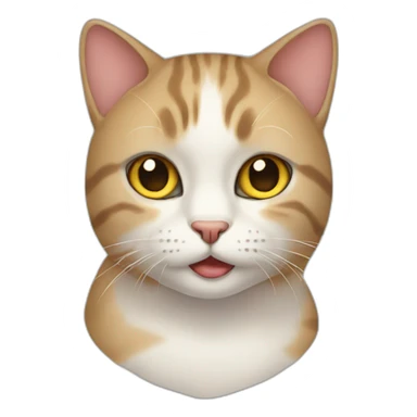 Emoji cat comp sticker