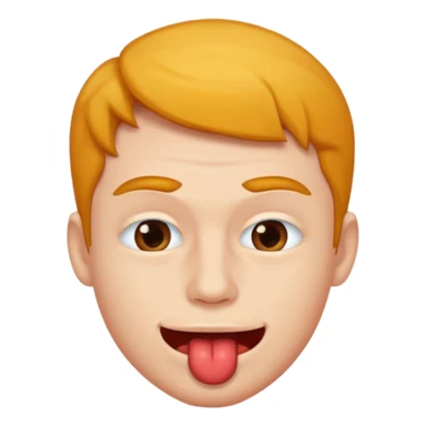 A man biting its lip sticker