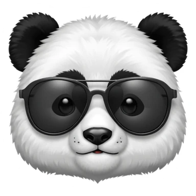 Panda with shades sticker