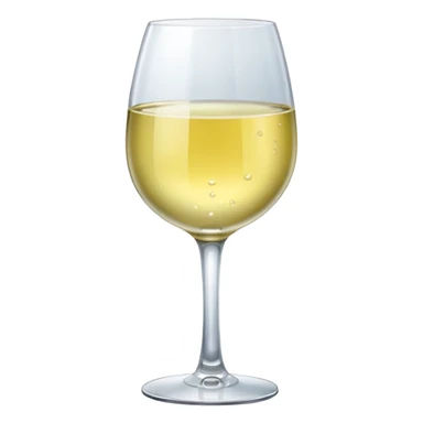 glass of light white wine  sticker