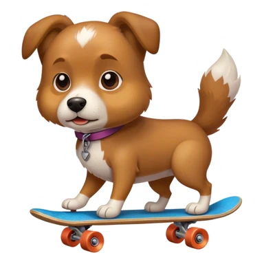 Dog with a skateboard  sticker