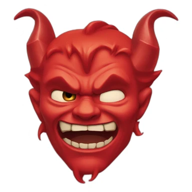 Diable qui rit sticker