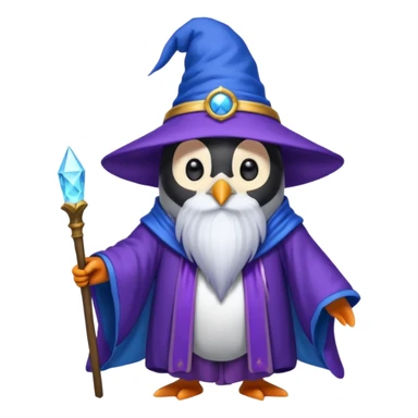Penguin Wizard sticker