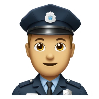policeman with a pii sign sticker