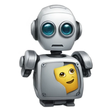 friendly blog robot sticker