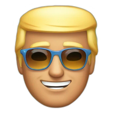 Gay Beach Donald Trump sticker