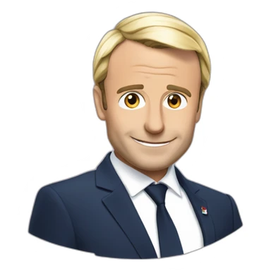 Macron in love with le pen sticker