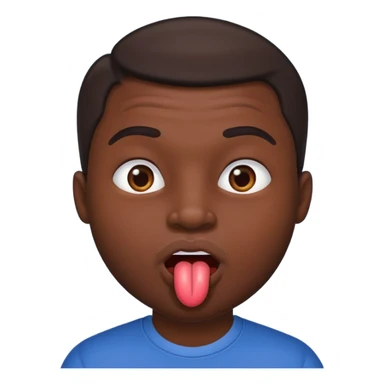 un homme qui se lèche les babines avec un regard malicieux en coin sticker