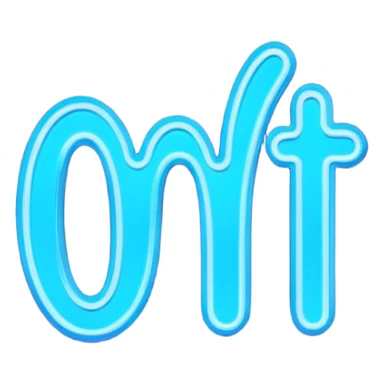 Blue neon words saying “Do It” one per line sticker