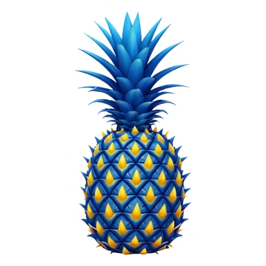 blue pineapple sticker