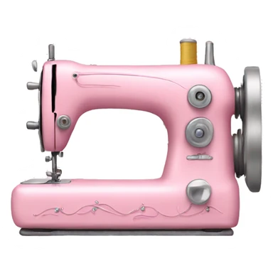 Baby pink sewing machine  sticker