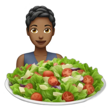 Woman est salad sticker