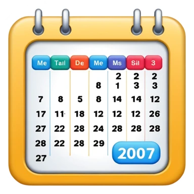 I want an emoji for a slack app that covers a weekly rotation - so something that has a calendar or depicts incidents or monitoring sticker