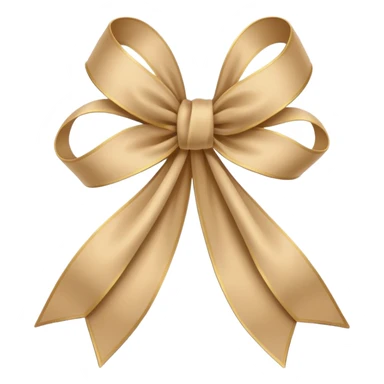 Ribbon but beige  sticker