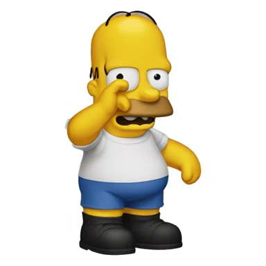 Homer simsone sticker