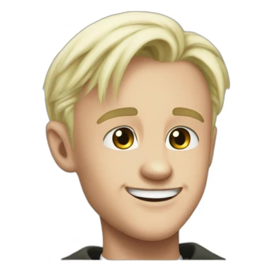 draco malfoy envy smile sticker