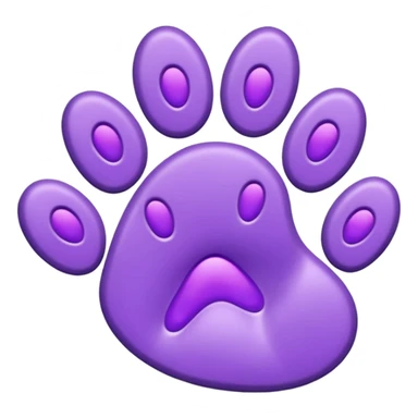 purple-cat-pawprint sticker