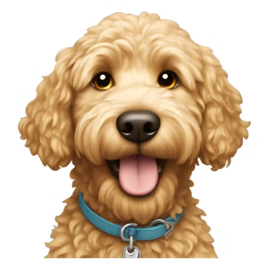Golden doodle dog sticker
