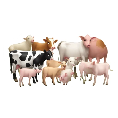 Barn and animals sticker