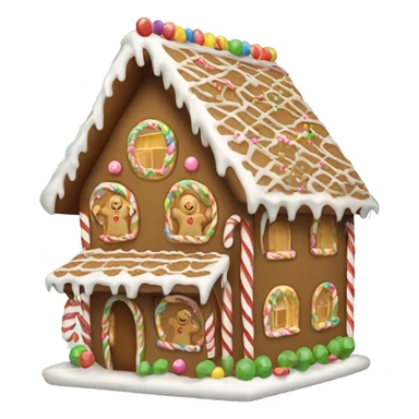 cute gingerbread house sticker