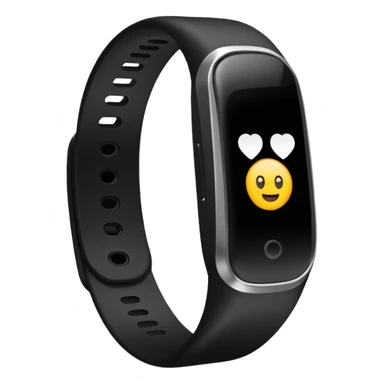 a whoop fitness band in the style of an ios emoji  sticker