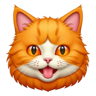 cat emoji sticking tongue out sticker