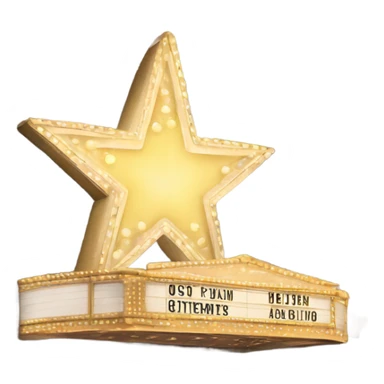 a theater building that looks like a star sticker