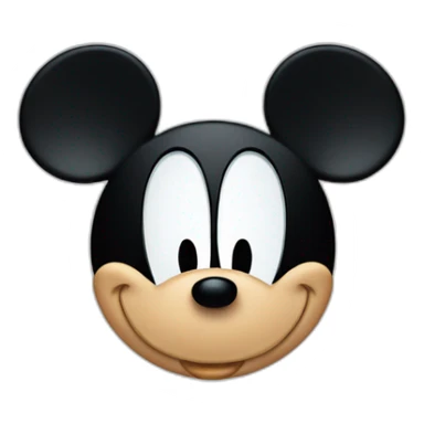 Mickey Mouse with an angry face sticker