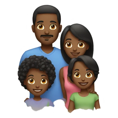 iOS-like black family sticker