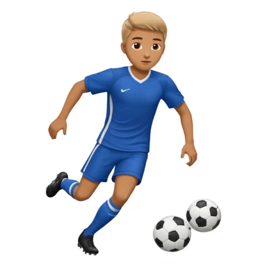hombre jugando futbol sticker