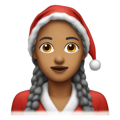 woman santa sticker