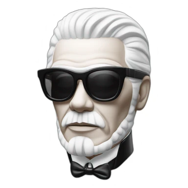Buste Karl Lagerfeld sticker
